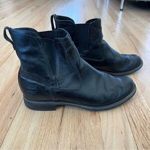 Timberland Earthkeepers Black Leather Chelsea Ankle Boots
